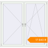 Pricing Tilt-and-Turn 1850x1800 mm KORSA ENERGY-SAVING (SYNEGO MD) RAL 9016 Traffic white two-sided. Price: ₴17,839.65