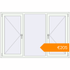 Pricing Tilt-and-Turn 1800x1200 mm KORSA STANDARD (Euro 70) RAL 9016 Traffic white two-sided. Price: €204.66