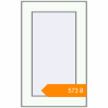 Pricing Tilt-and-Turn 310x500 mm KORSA BASE (Euro-Design 60) RAL 9016 Traffic white two-sided. Price: ₴573.29