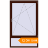 Pricing Tilt-and-Turn 1140x1870 mm KORSA BASE (Euro-Design 60) BLACK_CHERRY two-sided. Price: 12 064.24 UAH