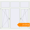 Pricing Tilt-and-Turn 1800x1730 mm KORSA ENERGY-SAVING (SYNEGO MD) RAL 9016 Traffic white two-sided. Price: ₴21,573.90