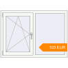 Pricing Tilt-and-Turn 1240x870 mm KORSA STANDARD (Euro 70) RAL 9016 Traffic white two-sided. Price: 102.53 EUR