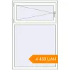 Pricing Tilt-and-Turn 1000x1500 mm KORSA BASE (Euro-Design 60) RAL 9016 Traffic white two-sided. Price: ₴4,459.27