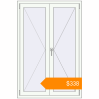 Pricing Tilt-and-Turn 1000x1500 mm KORSA STANDARD-RENOVATION (Euro 70) RAL 9016 Traffic white two-sided. Price: $338.26