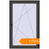 Pricing Tilt-and-Turn 1000x1600 mm KORSA BASE (Euro-Design 60) BASALT_GREY two-sided. Price: ₴9,282.57