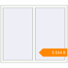 Pricing Tilt-and-Turn 1400x1200 mm KORSA BRILLANT RAL 9016 Traffic white two-sided. Price: ₴5,544.39