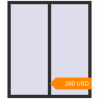 Pricing Tilt-and-Turn 1300x1500 mm KORSA ENERGY-SAVING (SYNEGO MD) ANTHRACITE_GREY_GLATT two-sided. Price: 259.87 USD