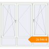 Pricing Tilt-and-Turn 1950x1800 mm KORSA ENERGY-SAVING (SYNEGO MD) RAL 9016 Traffic white two-sided. Price: ₴26,846.27
