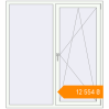 Pricing Tilt-and-Turn 1480x1630 mm KORSA ENERGY-SAVING (SYNEGO MD) RAL 9016 Traffic white two-sided. Price: ₴12,554.25
