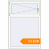 Pricing Tilt-and-Turn 1000x1500 mm KORSA BASE (Euro-Design 60) RAL 9016 Traffic white two-sided. Price: 108.15 EUR