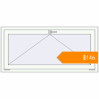 Pricing Tilt-and-Turn 1355x630 mm KORSA STANDARD (Euro 70) RAL 9016 Traffic white two-sided. Price: $145.83