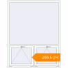 Pricing Tilt-and-Turn 1500x1900 mm KORSA BRILLANT RAL 9016 Traffic white two-sided. Price: 266.19 EUR