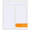 Pricing Tilt-and-Turn 1400x1660 mm KORSA STANDARD (Euro 70) RAL 9016 Traffic white two-sided. Price: ₴9,617.49