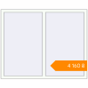 Pricing Tilt-and-Turn 1500x1200 mm KORSA BASE (Euro-Design 60) RAL 9016 Traffic white two-sided. Price: ₴4,159.61