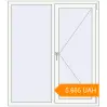 Pricing Tilt-and-Turn 1300x1500 mm KORSA STANDARD (Euro 70) RAL 9016 Traffic white two-sided. Price: 5 665.17 UAH
