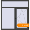 Pricing Tilt-and-Turn 1440x1500 mm KORSA ENERGY-SAVING (SYNEGO MD) BASALT_GREY two-sided. Price: ₴18,649.79
