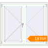 Pricing Tilt-and-Turn 1340x1230 mm KORSA BRILLANT RAL 9016 Traffic white two-sided. Price: 231.11 EUR
