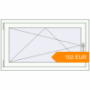 Pricing Tilt-and-Turn 1090x630 mm KORSA BASE (Euro-Design 60) RAL 9016 Traffic white two-sided. Price: 102.01 EUR
