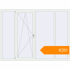 Pricing Tilt-and-Turn 2355x1750 mm KORSA BASE (Euro-Design 60) RAL 9016 Traffic white two-sided. Price: €251.29