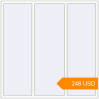 Pricing Tilt-and-Turn 1800x1800 mm KORSA STANDARD (Euro 70) RAL 9016 Traffic white two-sided. Price: 246.34 USD