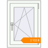 Pricing Tilt-and-Turn 500x700 mm KORSA BASE (Euro-Design 60) RAL 9016 Traffic white two-sided. Price: ₴2,102.08