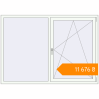 Pricing Tilt-and-Turn 1835x1300 mm KORSA ENERGY-SAVING (SYNEGO MD) RAL 9016 Traffic white two-sided. Price: ₴11,676.35