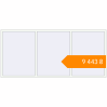 Pricing Tilt-and-Turn 3000x1360 mm KORSA STANDARD (Euro 70) RAL 9016 Traffic white two-sided. Price: ₴9,442.52