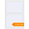 Pricing Tilt-and-Turn 1000x1500 mm KORSA BASE (Euro-Design 60) RAL 9016 Traffic white two-sided. Price: ₴3,014.82