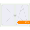 Pricing Tilt-and-Turn 2000x1600 mm KORSA ENERGY-SAVING (SYNEGO MD) RAL 9016 Traffic white two-sided. Price: $565.78