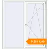 Pricing Tilt-and-Turn 1480x1630 mm KORSA ENERGY-SAVING (SYNEGO MD) RAL 9016 Traffic white two-sided. Price: 9 280.7 UAH