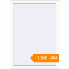 Pricing Tilt-and-Turn 800x1100 mm KORSA STANDARD (Euro 70) RAL 9016 Traffic white two-sided. Price: 1 846.09 UAH
