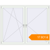 Pricing Tilt-and-Turn 2000x1600 mm KORSA BRILLANT RAL 9016 Traffic white two-sided. Price: ₴17,801.38