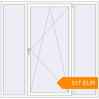 Pricing Tilt-and-Turn 1820x1800 mm KORSA BRILLANT RAL 9016 Traffic white two-sided. Price: 317.34 EUR