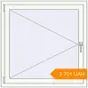Pricing Tilt-and-Turn 1000x1000 mm KORSA STANDARD (Euro 70) RAL 9016 Traffic white two-sided. Price: 3 700.8 UAH