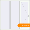Pricing Tilt-and-Turn 1800x1800 mm KORSA BRILLANT RAL 9016 Traffic white two-sided. Price: ₴13,035.90