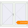 Pricing Tilt-and-Turn 1340x1230 mm KORSA BRILLANT RAL 9016 Traffic white two-sided. Price: 209.65 EUR