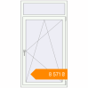 Pricing Tilt-and-Turn 930x1720 mm KORSA STANDARD (Euro 70) RAL 9016 Traffic white two-sided. Price: ₴8,570.72