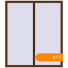 Pricing Tilt-and-Turn 1300x1500 mm KORSA BASE (Euro-Design 60) WALNUT two-sided. Price: $177.19