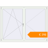 Pricing Tilt-and-Turn 2000x1500 mm KORSA BRILLANT RAL 9016 Traffic white two-sided. Price: €398.25