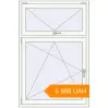 Pricing Tilt-and-Turn 1000x1500 mm KORSA STANDARD (Euro 70) RAL 9016 Traffic white two-sided. Price: ₴6,987.91