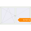 Pricing Tilt-and-Turn 2540x1500 mm KORSA ENERGY-SAVING (SYNEGO MD) RAL 9016 Traffic white two-sided. Price: ₴18,907.49