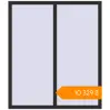Pricing Tilt-and-Turn 1300x1500 mm KORSA ENERGY-SAVING (SYNEGO MD) ANTHRACITE_GREY_GLATT two-sided. Price: ₴10,329.44