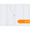 Pricing Tilt-and-Turn 2355x1750 mm KORSA BASE (Euro-Design 60) RAL 9016 Traffic white two-sided. Price: $347.88