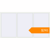 Pricing Tilt-and-Turn 3000x1550 mm KORSA STANDARD (Euro 70) RAL 9016 Traffic white two-sided. Price: $290.17