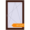Pricing Tilt-and-Turn 1000x1600 mm KORSA BASE (Euro-Design 60) BLACK_CHERRY two-sided. Price: €186.68