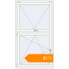 Pricing Tilt-and-Turn 1000x1800 mm KORSA BASE (Euro-Design 60) RAL 9016 Traffic white two-sided. Price: $172.89