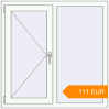 Pricing Tilt-and-Turn 1080x1080 mm KORSA STANDARD (Euro 70) RAL 9016 Traffic white two-sided. Price: 110.92 EUR