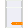 Pricing Tilt-and-Turn 1040x1685 mm KORSA STANDARD (Euro 70) RAL 9016 Traffic white two-sided. Price: ₴5,373.86