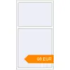 Pricing Tilt-and-Turn 1000x1845 mm KORSA STANDARD (Euro 70) RAL 9016 Traffic white two-sided. Price: 97.78 EUR