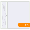 Pricing Tilt-and-Turn 2160x2100 mm KORSA Altest Pony 375 RAL 9016 Traffic white two-sided. Price: $415.79